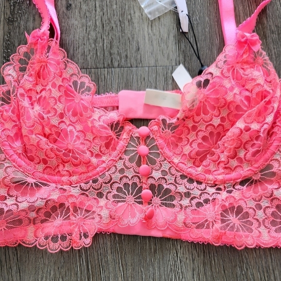 New!For Love and Lemons Daisy Longline Bra - Picture 4 of 12